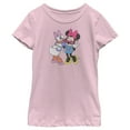 thumbnail image 1 of Girl's Mickey & Friends Daisy Duck and Minnie Mouse  Graphic Tee Light Pink Small, 1 of 4