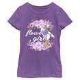 thumbnail image 1 of Girl's Mickey & Friends Daisy Flower Girl  Graphic Tee Purple Berry Small, 1 of 4