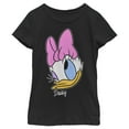 thumbnail image 1 of Girl's Mickey & Friends Daisy Portrait  Graphic Tee Black Small, 1 of 4