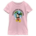 thumbnail image 1 of Girl's Mickey & Friends Earth Day Everyday  Graphic Tee Light Pink Medium, 1 of 4
