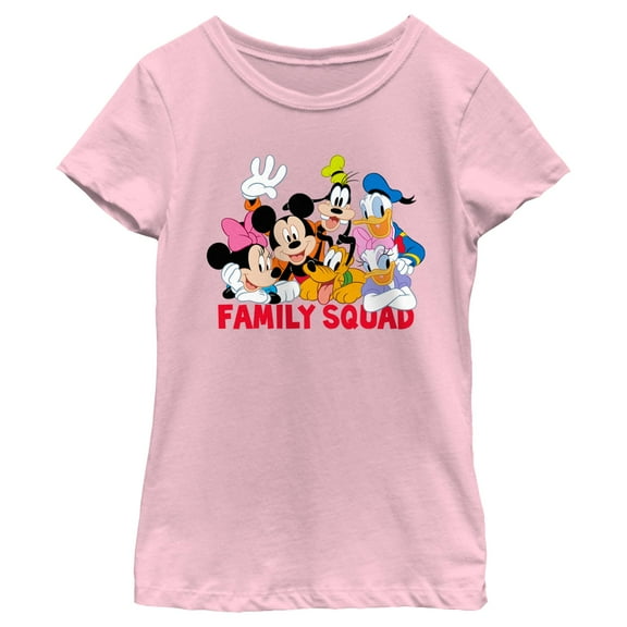 Girl's Mickey & Friends Family Squad  Graphic T-Shirt