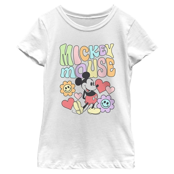 Girl's Mickey & Friends Flowers and Spring  Graphic T-Shirt