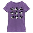 thumbnail image 1 of Girl's Mickey & Friends Funny Faces Graphic Tee Purple Berry X Large, 1 of 4