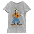 thumbnail image 1 of Girl's Mickey & Friends Goofy Wave  Graphic Tee Athletic Heather Large, 1 of 5