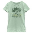 thumbnail image 1 of Girl's Mickey & Friends Green Think Plant Lovers Graphic Tee Mint X Large, 1 of 4