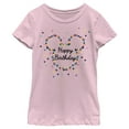 thumbnail image 1 of Girl's Mickey & Friends Happy Birthday Logo  Graphic Tee Light Pink Small, 1 of 4