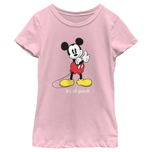 Girl's Mickey & Friends It’s All Good  Graphic Tee Light Pink X Large