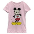 thumbnail image 1 of Girl's Mickey & Friends Mickey Mouse Heart Graphic Tee Light Pink Large, 1 of 4