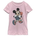 thumbnail image 1 of Girl's Mickey & Friends Mickey Mouse Hiker Graphic Tee Light Pink Small, 1 of 4