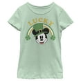 thumbnail image 1 of Girl's Mickey & Friends Mickey Mouse Lucky Rainbow  Graphic Tee Mint X Large, 1 of 4