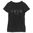 thumbnail image 1 of Girl's Mickey & Friends Mickey Mouse Neon Repeating  Graphic Tee Black X Small, 1 of 4