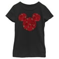 thumbnail image 1 of Girl's Mickey & Friends Mickey Mouse Rose Silhouette  Graphic Tee Black X Large, 1 of 4