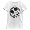 thumbnail image 1 of Girl's Mickey & Friends Mickey Mouse True Original Distressed  Graphic Tee White X Large, 1 of 4