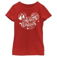 thumbnail image 1 of Girl's Mickey & Friends Mickey and Friends Mousey Christmas  Graphic Tee Red Medium, 1 of 5
