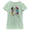 thumbnail image 1 of Girl's Mickey & Friends Mickey and Minnie Endless Love  Graphic Tee Mint Large, 1 of 4
