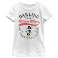 thumbnail image 1 of Girl's Mickey & Friends Minnie Mouse Darling Yoo Hoo  Graphic Tee White Medium, 1 of 4