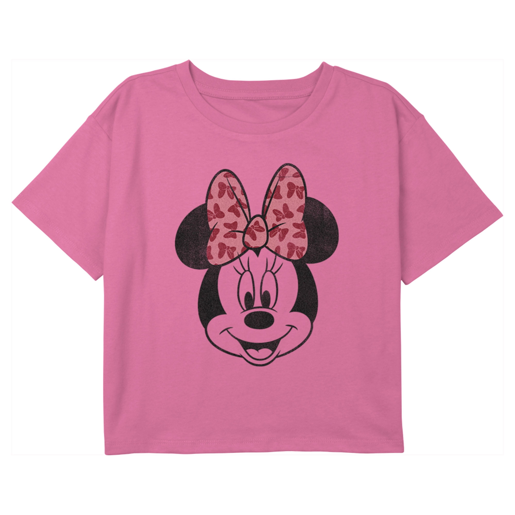 Girl s Mickey Friends Minnie Mouse Distressed Pink Bow Graphic girl-s-mickey-friends-minnie-mouse-distressed-pink-bow-graphic