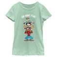 thumbnail image 1 of Girl's Mickey & Friends Oh What Fun  Graphic Tee Mint X Small, 1 of 4