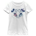 thumbnail image 1 of Girl's Mickey & Friends Pair of Lovers  Graphic Tee White X Large, 1 of 4