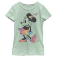 thumbnail image 1 of Girl's Mickey & Friends Rainbow Tie-Dye Minnie Mouse Graphic Tee Mint Large, 1 of 4