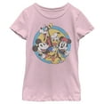 thumbnail image 1 of Girl's Mickey & Friends Retro Buddies Graphic Tee Light Pink Medium, 1 of 4