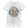 thumbnail image 1 of Girl's Mickey & Friends Retro Buddies  Graphic Tee White Small, 1 of 4