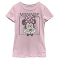 thumbnail image 1 of Girl's Mickey & Friends Retro Minnie Boxes  Graphic Tee Light Pink Small, 1 of 4