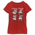 thumbnail image 1 of Girl's Mickey & Friends Retro Minnie Boxes  Graphic Tee Red X Small, 1 of 5