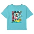 thumbnail image 1 of Girl's Mickey & Friends Retro Shapes Crew Graphic Cropped T-Shirt Blue Large, 1 of 3