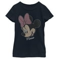 thumbnail image 1 of Girl's Mickey & Friends Signed by Minnie  Graphic Tee Navy Blue Small, 1 of 4