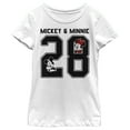 thumbnail image 1 of Girl's Mickey & Friends With Minnie Jersey  Graphic Tee White Small, 1 of 4