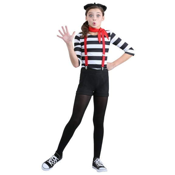 Girl's Mime Costume