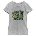 thumbnail image 1 of Girl's Minecraft Having a Blast  Graphic Tee Athletic Heather X Small, 1 of 5