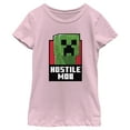 thumbnail image 1 of Girl's Minecraft Hostile Mob Creeper  Graphic Tee Light Pink Large, 1 of 4