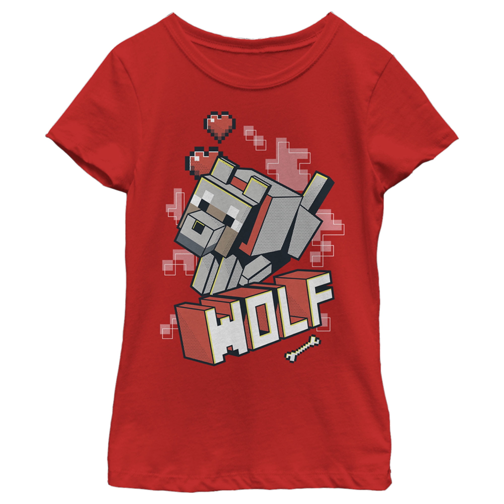 Minecraft t shirt girl sales