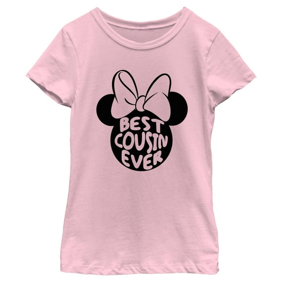 Girl's Minnie Mouse Best Cousin Ever Ears  Graphic T-Shirt
