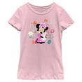 thumbnail image 1 of Girl's Minnie Mouse Easter Bunny Hug Graphic Tee Light Pink X Small, 1 of 4