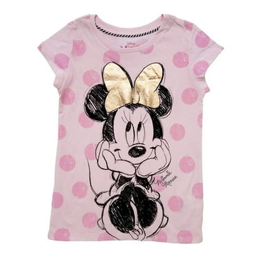 Girl's Minnie Mouse Oh So Sweet Sketch  Graphic T-Shirt