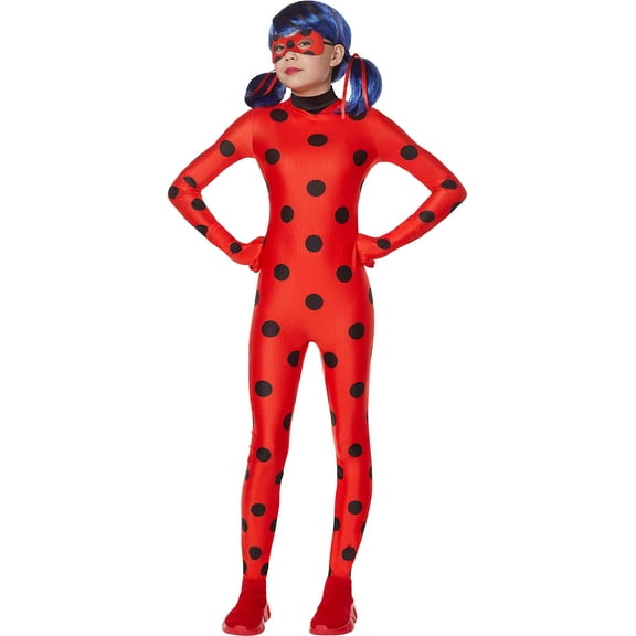 Girl's Miraculous Ladybug Costume with Wig
