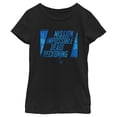 thumbnail image 1 of Girl's Mission: Impossible Dead Reckoning Movie Logo Blue  Graphic Tee Black X Large, 1 of 4