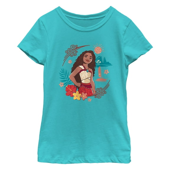 Girl's Moana 2 Fearless Adventurer  Graphic T-Shirt
