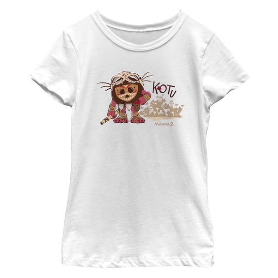 Girl's Moana 2 Kotu Portrait Graphic T-Shirt