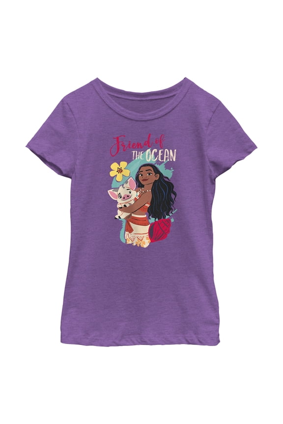 Girl's Moana Friend of the Ocean Graphic T-Shirt