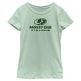 thumbnail image 1 of Girl's Mossy Oak Fishing Logo Graphic Tee Mint Small, 1 of 4