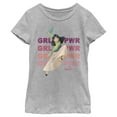 thumbnail image 1 of Girl's Mulan Girl Power Pose  Graphic Tee Athletic Heather Small, 1 of 5