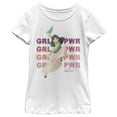 thumbnail image 1 of Girl's Mulan Girl Power Pose  Graphic Tee White Large, 1 of 4