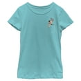 thumbnail image 1 of Girl's Mulan Little Brother Pocket Print  Graphic Tee Tahiti Blue X Small, 1 of 4