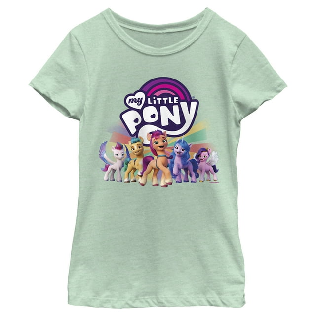 Girl's My Little Pony: A New Generation Power of Friendship  Graphic Tee Mint Large