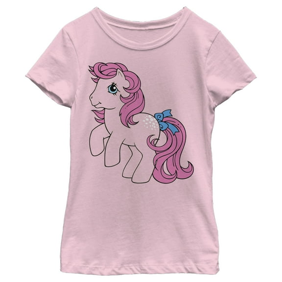 Girl's My Little Pony Cotton Candy Cutie Mark Graphic Tee Light Pink Medium