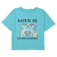 thumbnail image 1 of Girl's My Little Pony Retro Love Is Everywhere Graphic Cropped T-Shirt, 1 of 3